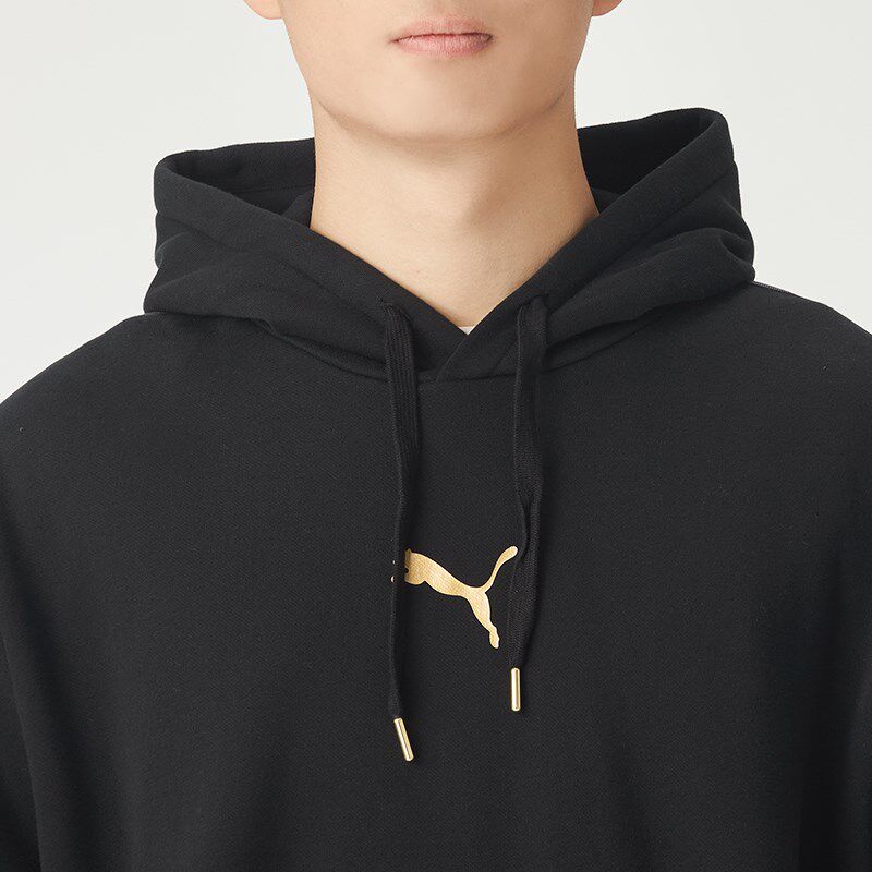 PUMA 남성 정장 587139-01 후드 플러시 풀오버 캐주얼 니트 발 통기성 바지