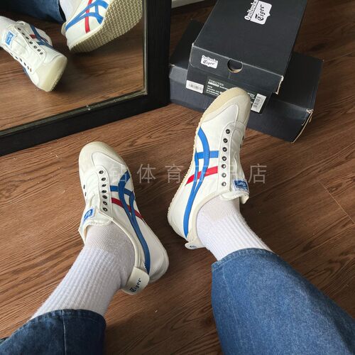 Onitsuka Tiger鬼冢虎MEXICO66帆布男女休闲鞋透气 1183A360-121