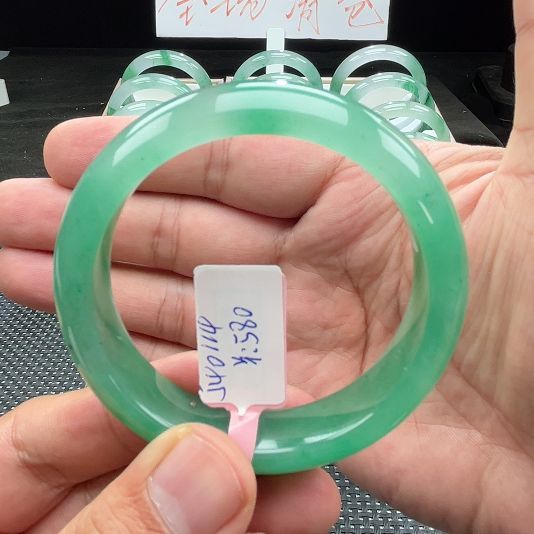 5354圈口非洲翠手镯