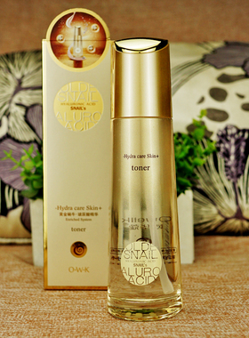 欧华蔻黄金蜗牛玻尿酸精华水润滢亮美肤水补水保湿淡细纹120ml2瓶