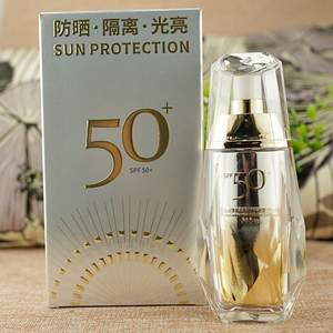 Gcai清爽光亮户外防晒霜SPF50+桑芙兰隔离倍护修护保湿控防晒乳霜