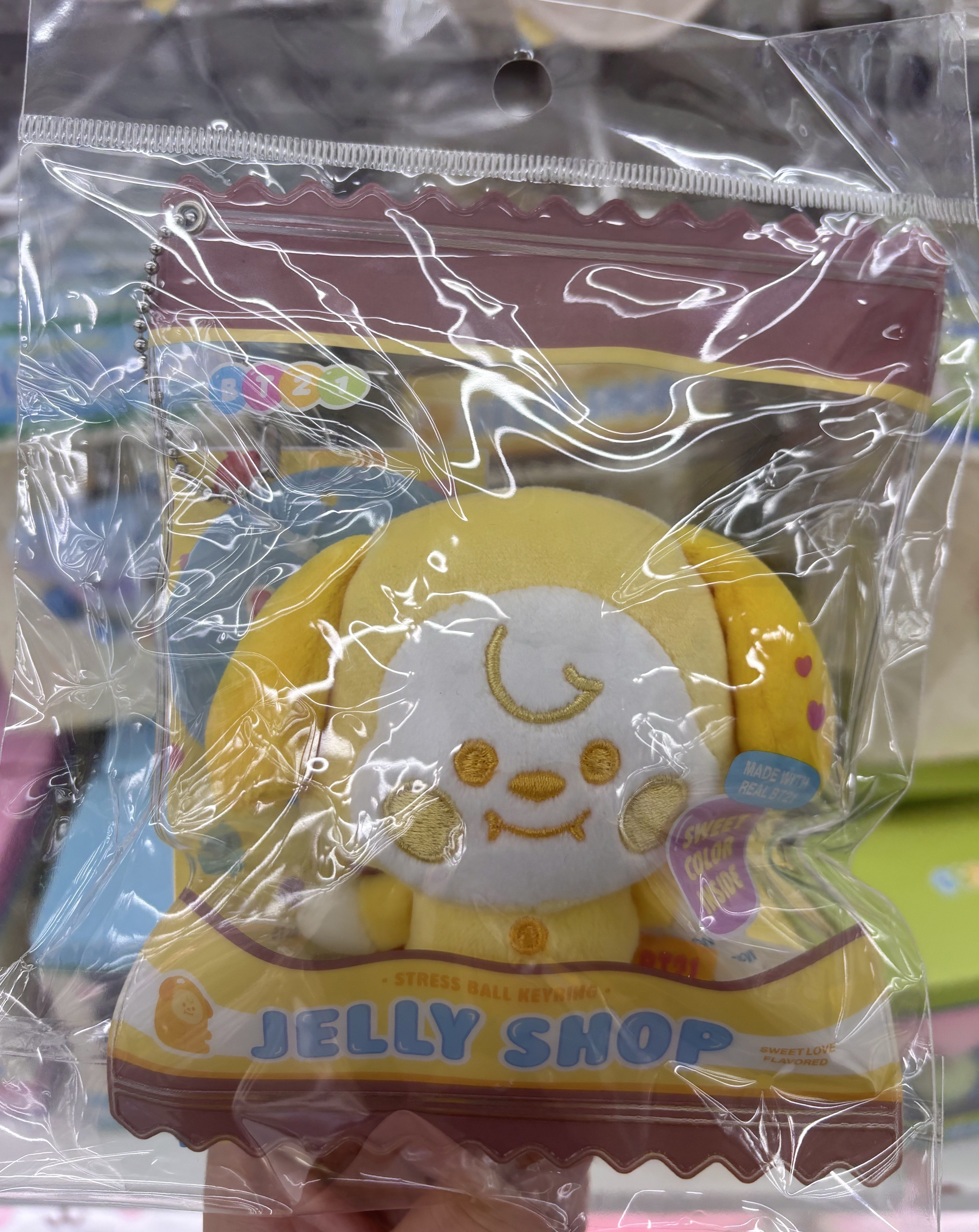 thumbnail for [Authentic Purchasing Service] BT21 Jelly Shop Sitting Doll, Plush Keychain, Phone Strap Pendant