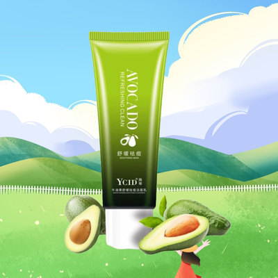 YCID施蒂牛油果舒缓祛痘洁面乳