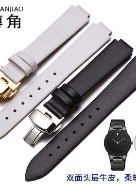 代用西铁城手表带男女GA1053 GA1050 AU1065-07e/AU1068凸口表带