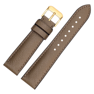 掌纹真皮手表带氟橡胶底适配欧米茄万国天梭卡康斯美度男士手表带