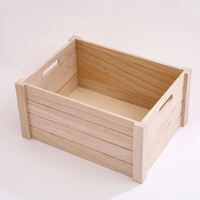 Solid wood storage box, clothing organization box, toy and sundries storage box, extra-large and large-capacity rectangular wooden box thumbnail 6