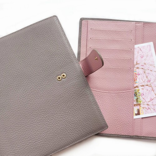 头层牛皮真皮手帐活页本