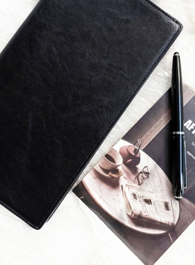 2025新品A5工作笔记本 手帐 二折紧凑真皮手帐A5slim活页本法羊