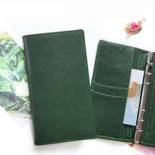 推荐 高品质进口头层牛皮手帐A6紧凑真皮小环随身本A6narrow 新品