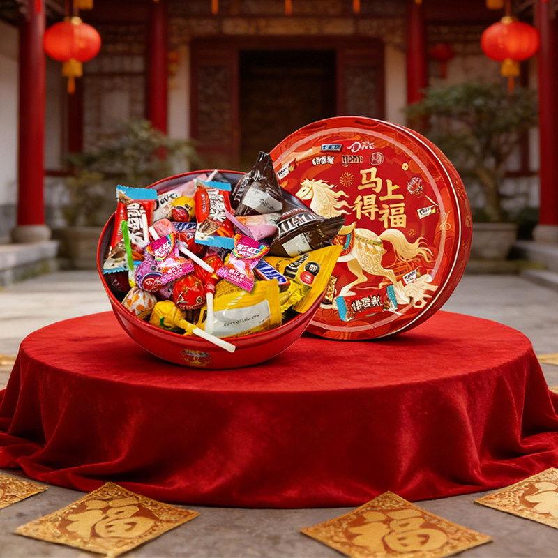 德芙心语牛奶巧克力装混合口味316g礼盒装马年马上得福