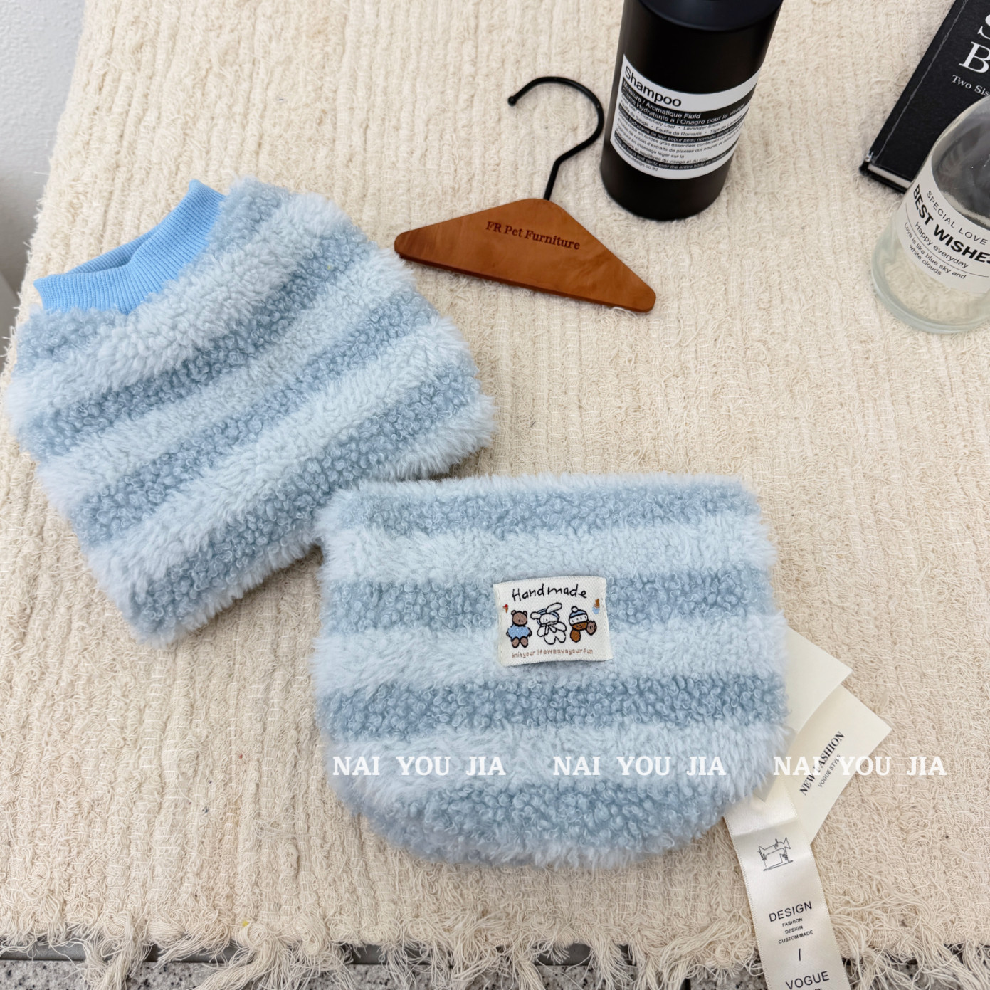 奶油家德文猫衣服冬季内里宝宝绒保暖家居服无毛猫小体狗宠物衣服
