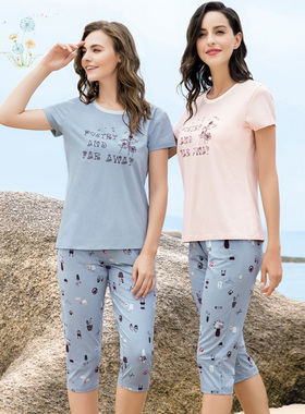 富妮来2025春夏款新款女款纯棉家居服睡衣F-A6083