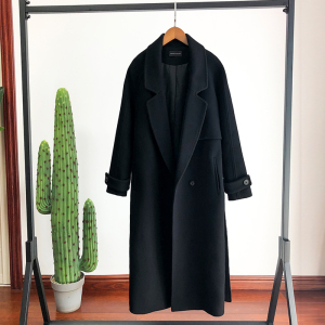 秋冬中长款过膝毛呢大衣