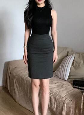 辣妹纯欲风女士打底高领无袖打底衫柔软气质百搭T恤上衣时尚背心