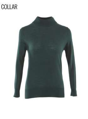 白领女士超细羊毛立领九分袖打底套衫 DDM9-20LL