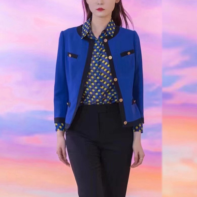 白领女装小香风常规款麻纱