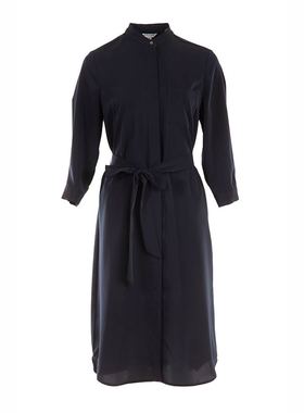 白领上青麻纱立领开衫系带连衣裙  OL-MASHA21-301