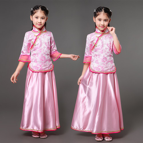 民国格格装女表演服二胡民乐演奏