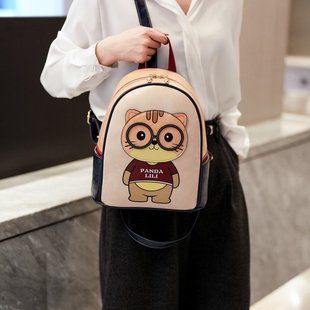 生日礼物女孩可爱卡通学院风双肩包女生2025新款 秋冬百搭通勤背包