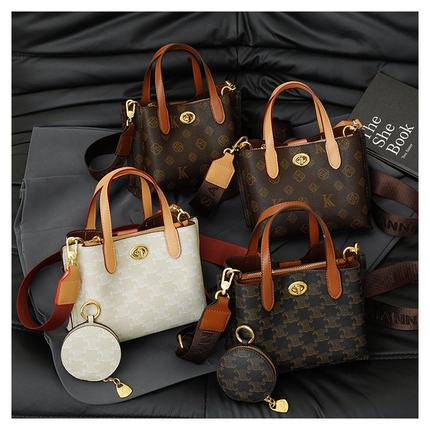 超火小包包女式2025新款小众设计老花菜篮子包洋气百搭单肩斜挎包