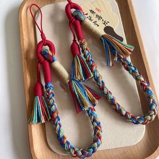 藏式流苏手机链手腕式挂绳编织挂件包挂手机链防丢手机链