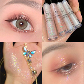 4支9.8元 一滴泪液体眼影超闪珠光闪粉亮片女卧蚕提亮高光液