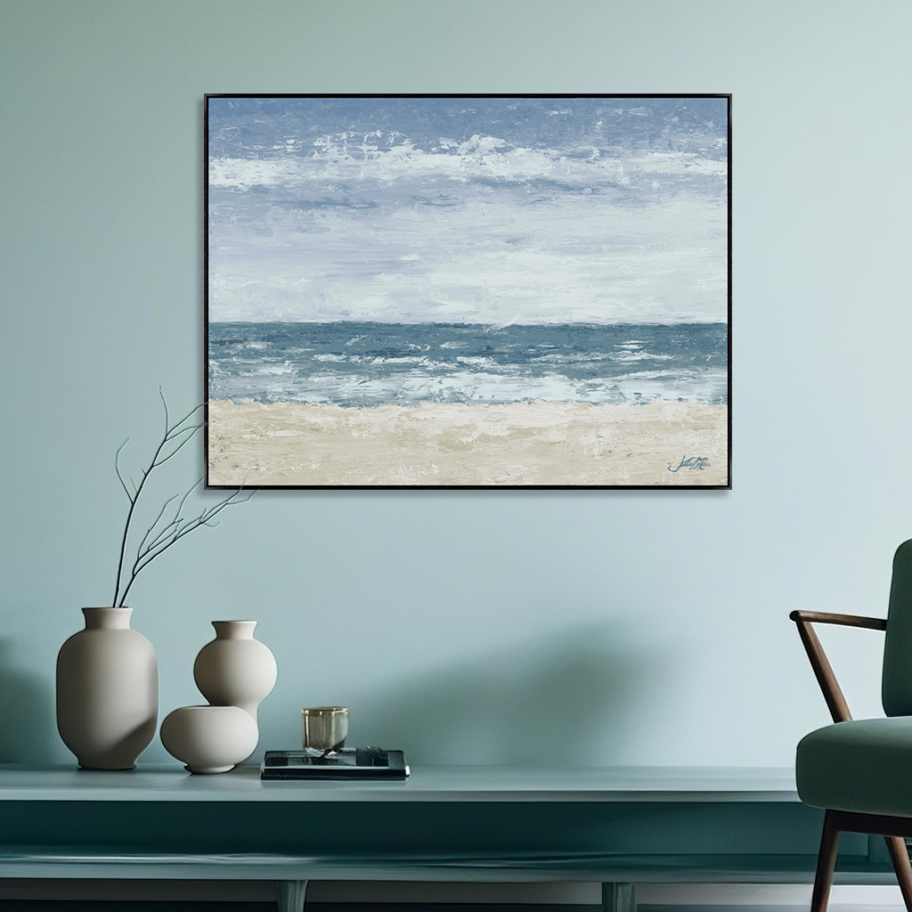 海滩沙滩挂画 现代简约抽象玄关书房装饰画卧室背景墙挂画图片