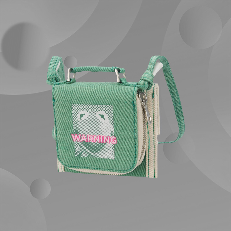 中国李宁联名运动男女通用Muppets科米特精致斜挎包ABDR384