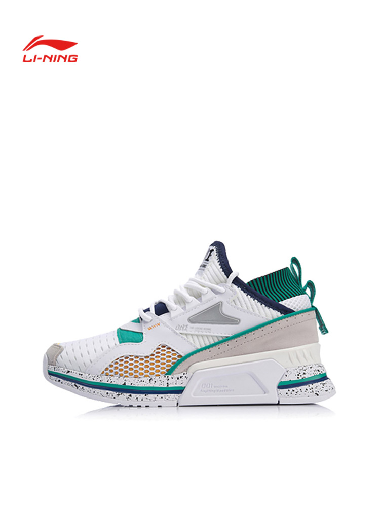 李宁正品时尚潮流休闲鞋女鞋冬启程001中帮袜子套运动鞋AGLP012