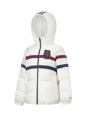 李宁正品迪士尼怪兽大学联名系列女大童宽松保暖羽绒服YYMT070