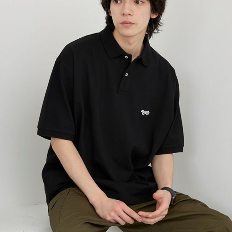 日本直邮PENNEYS coen刺绣小狐狸吸水速干柔软简约网眼短袖polo衫