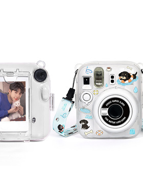 现货速发拍立得mini13透明水晶保护外壳instax硬壳相机保护壳潮玩