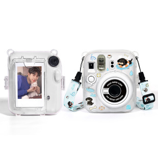 现货速发拍立得mini13透明水晶保护外壳instax硬壳相机保护壳潮玩