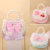 儿童包包女可爱斜挎包时尚 小朋友艾莎公主手提包宝宝洋气小孩背包