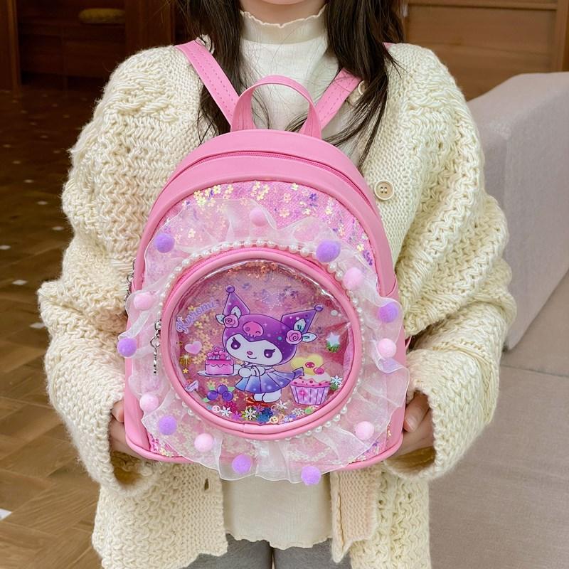 儿童包包新款可爱卡通库洛米双肩包女童宝宝背包幼儿园小书包礼物