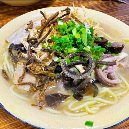 荆州沙市特产 沙市西园大连面 沙市过早  荆州大连面2两 早堂面