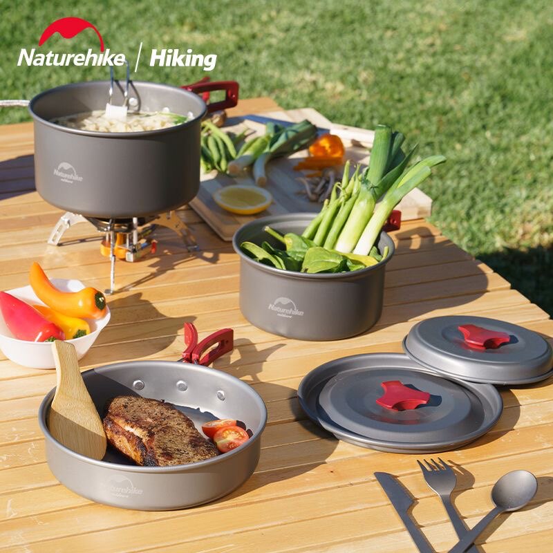 Naturehike挪客野营套锅户外露营炊具厨具锅具套装野外便携式餐具