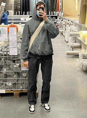 美式复古B01双膝伐木工装裤男女同款秋季潮流直筒vibe风休闲长裤