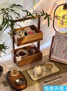 宋韵中秋桌面造景摆件新式
