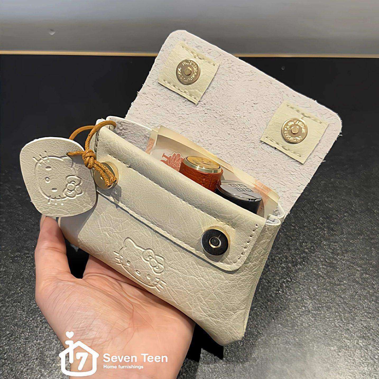 补妆口红收纳包ins风零钱包女款2026新款高颜值轻薄小巧卡包化妆,箱包皮具/热销女包/男包,钱包,淘宝优惠券,粉丝福利购,淘宝优惠卷