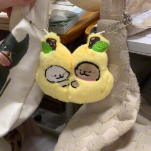 毛绒磁吸挂件闺蜜双人永不分离钥匙扣包挂件可爱公仔毕业生日礼物