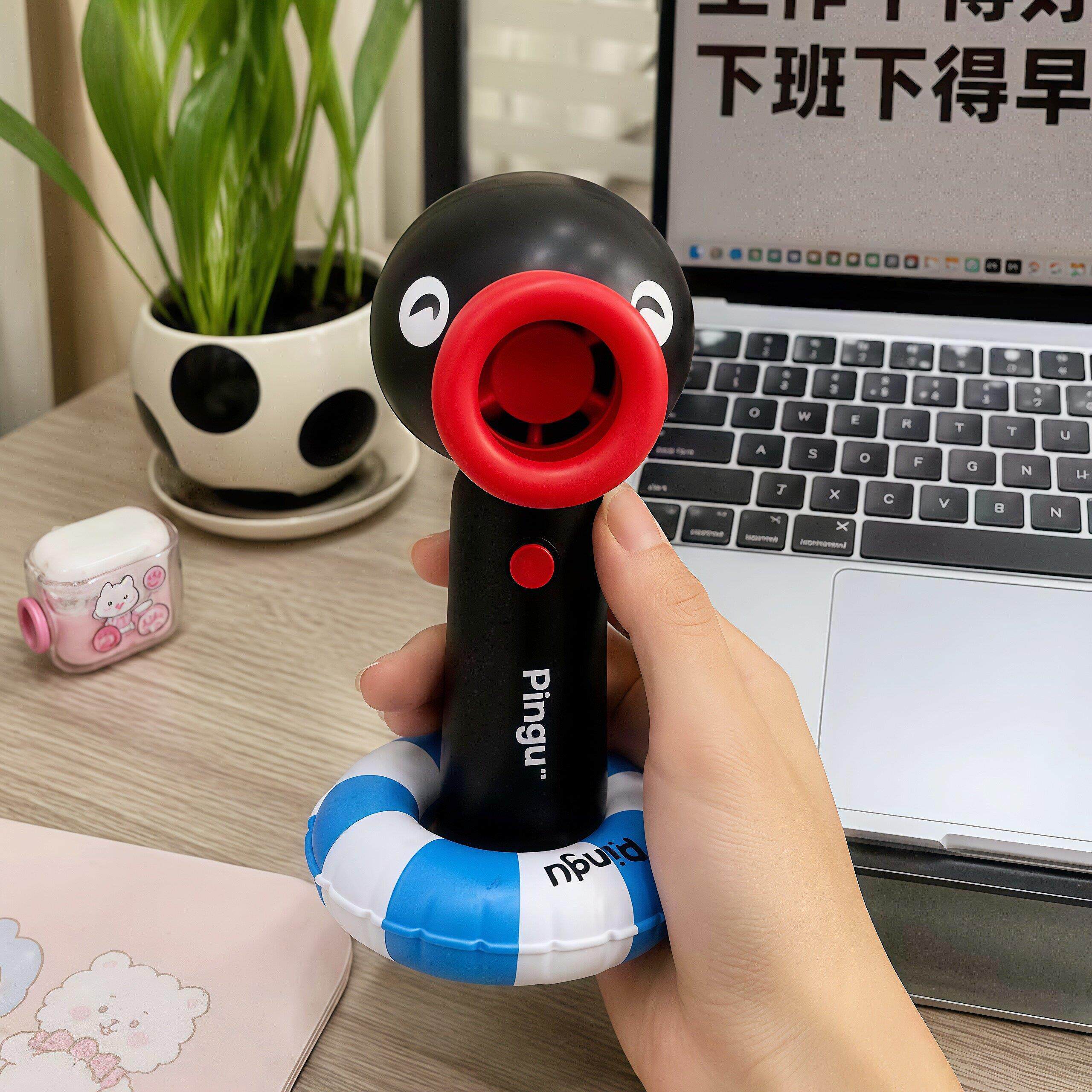 pingu小风扇手持强力静音学生小型2026新款手持扇便携式随身电扇图片