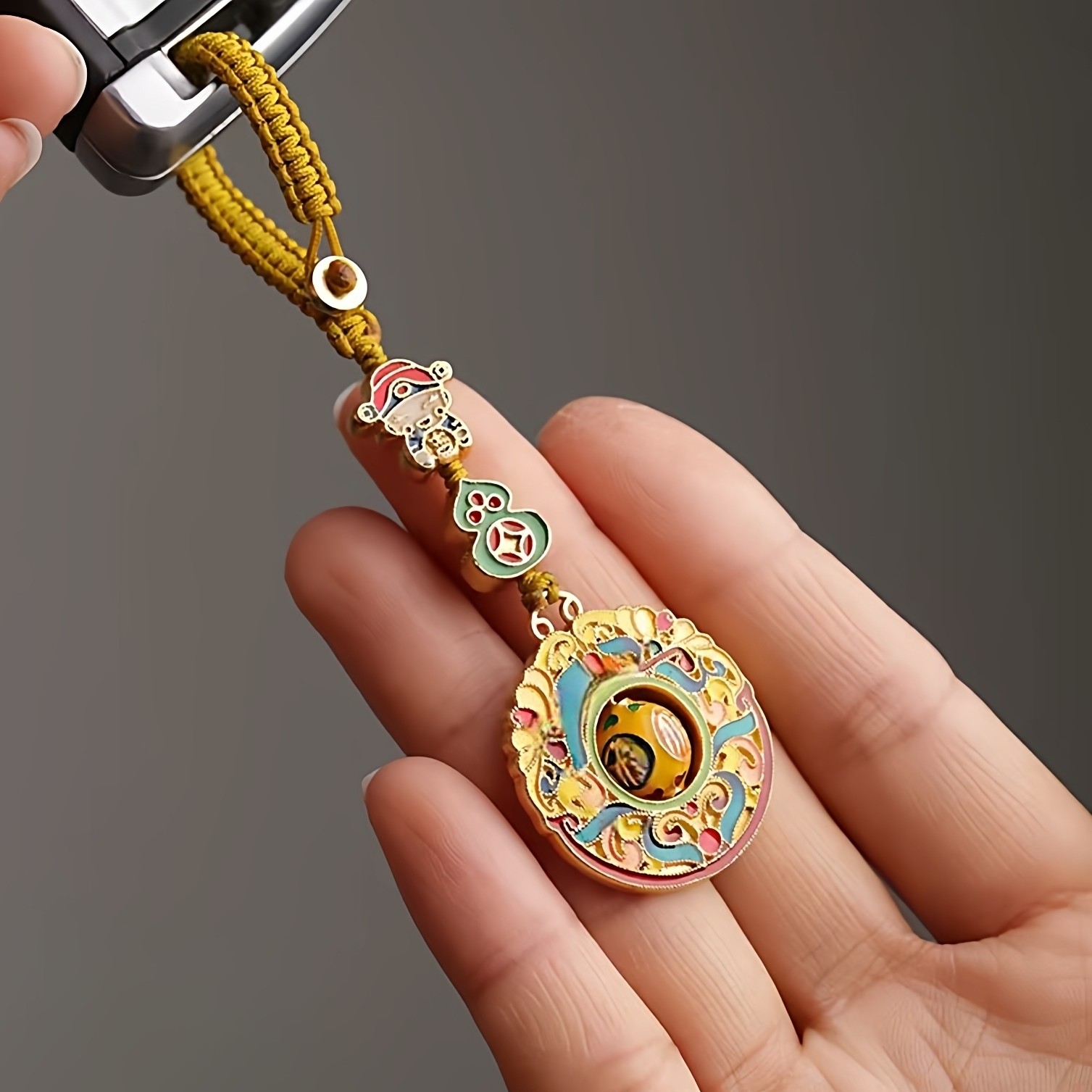 个性创意转运珠钥匙扣汽车钥匙挂件男女同款式钥匙链中国风礼品,节庆用品/礼品,钥匙链,淘宝优惠券,粉丝福利购,淘宝优惠卷