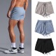 沙滩裤 二分速干运动短裤 弹力跑步健身热裤 瑜伽低腰紧身超短裤 男士