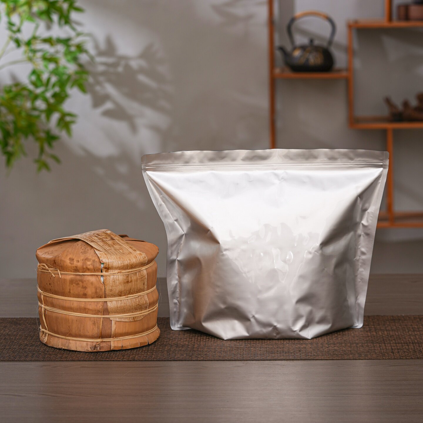 普洱茶饼整提密封袋357克七子饼防潮收纳包装袋白茶纯铝自封袋子
