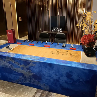 古典中国风高档签到卷轴传统中式嘉宾签到册题名本簿商务公司活动