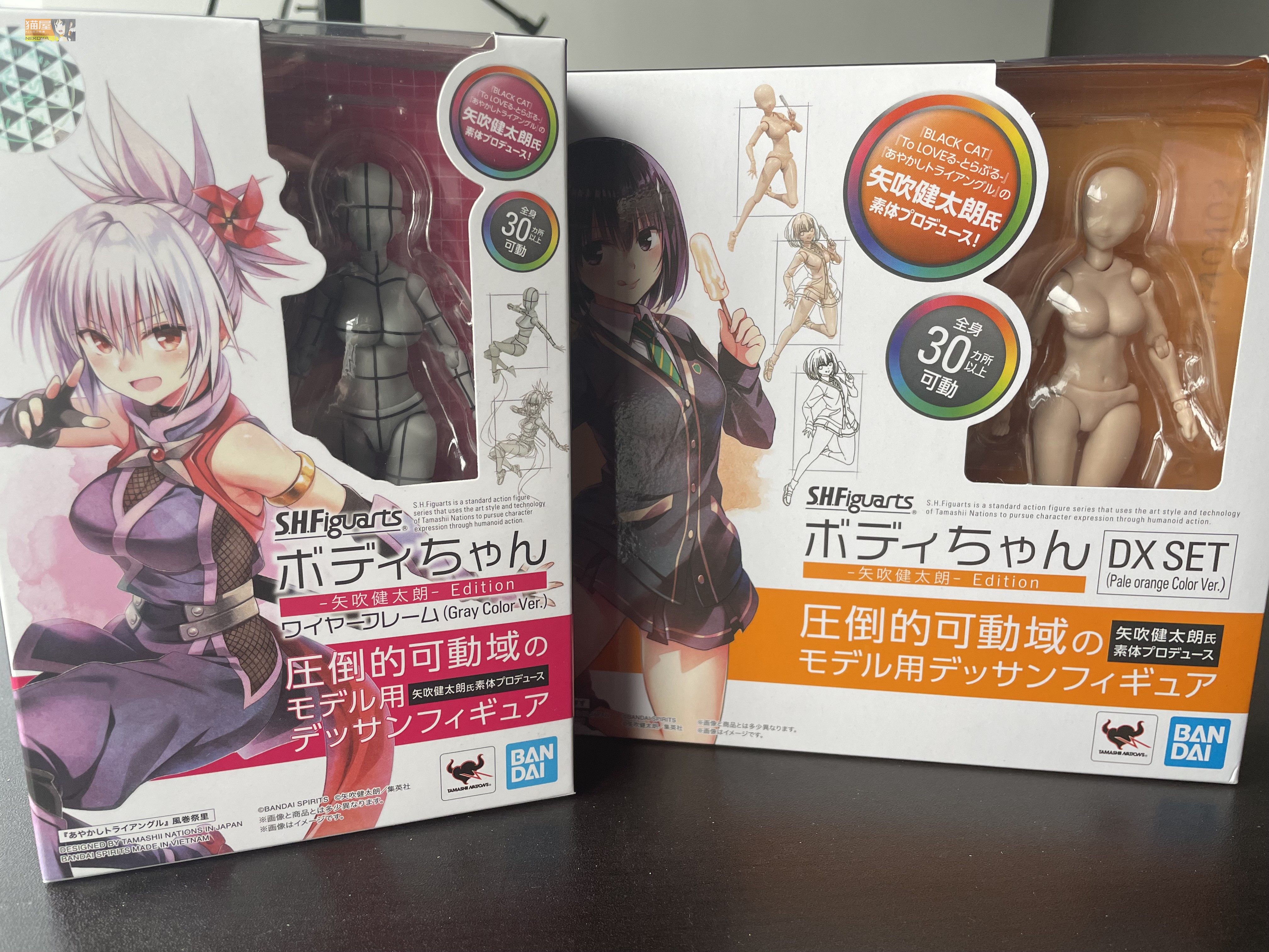 猫屋 万代 矢吹健太朗  新版shf素体 dx 绘画 网格线素描可动现货