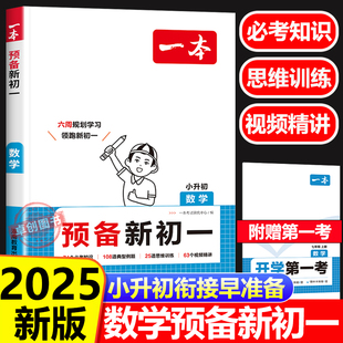 小学升初中数学公式 2025新 小升初衔接教材六年级暑假作业七年级基础知识大盘点 大全课堂预习 一本预备新初一数学 6升7必刷练习题