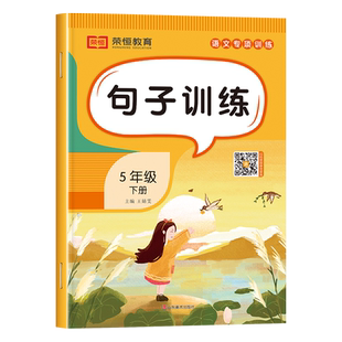 句子训练专项练习五年级下册同步练习册小学生人教版反问句陈述句小学语文修辞手法组词造句大全照样子写句子把字句被字句仿写基础