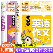 提高写作能力小升初范文 作文书大全三年级四五至六年级老师推荐 小学生英语作文示范大全2册 小学英语作文入门基础满分作文彩图版